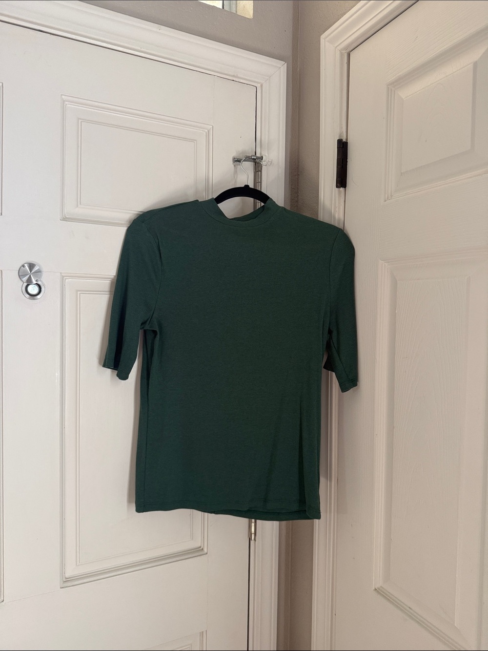 A New Day Basic Short-Sleeve Knit Top in Green